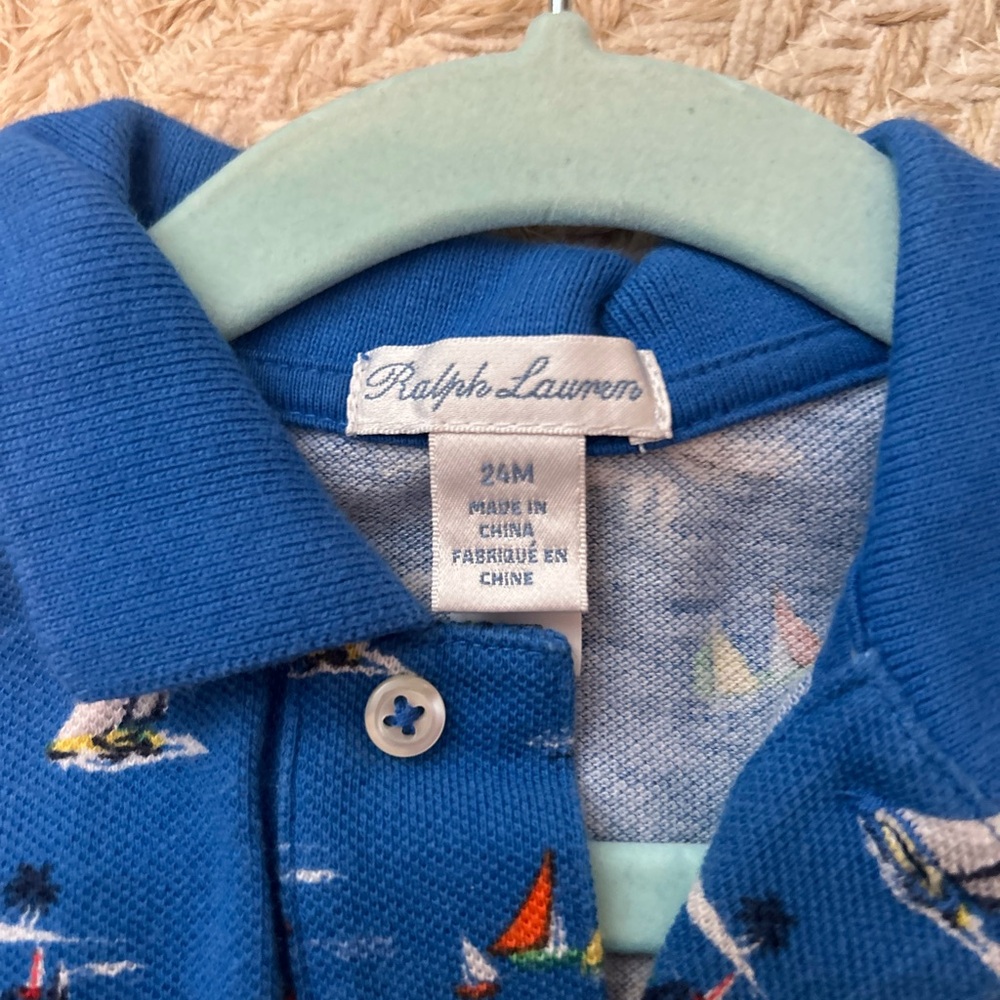 Ralph Lauren Blue Kids Polo Shirt